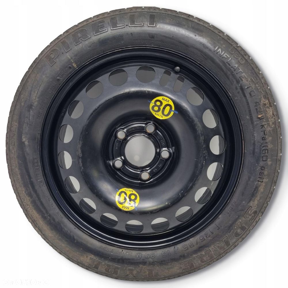 KOŁO DOJAZDOWE ZAPASOWE Opel Signum Vectra Astra H 125/85 R16 2160132 5x110 - 1