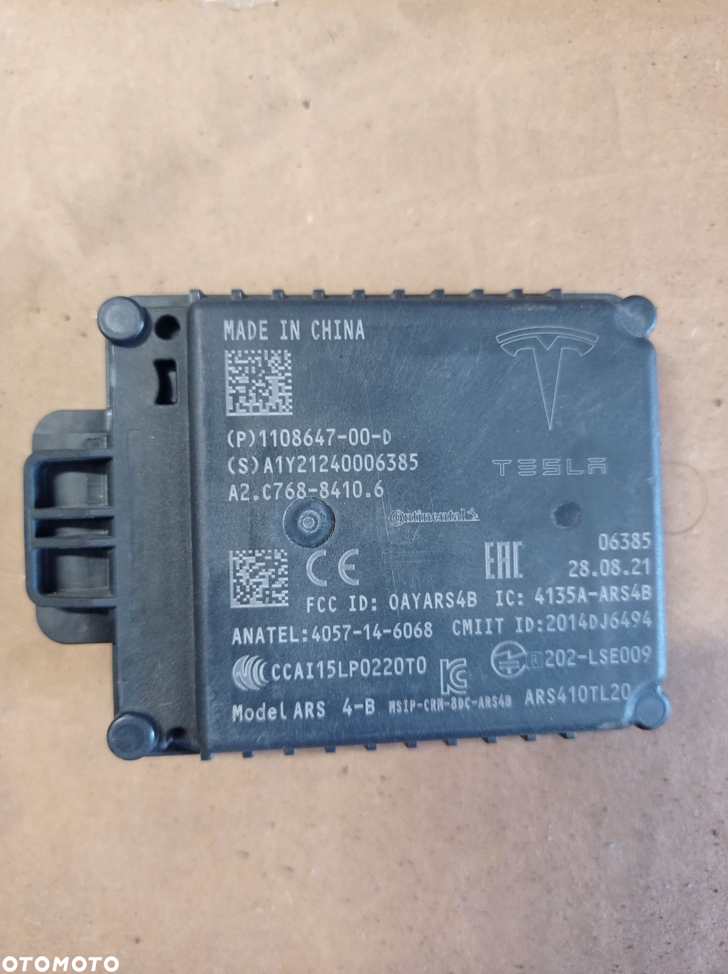 TESLA MODEL S/X/Y 3 RADAR/ AUTOPILOT 1108647-00-DD - 1