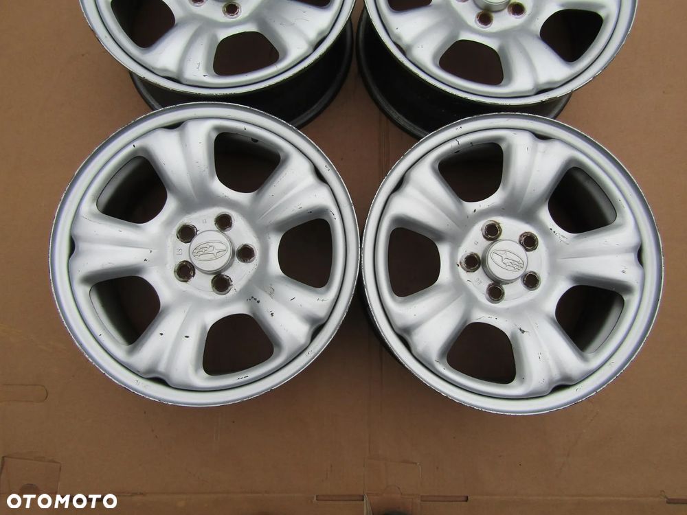 4x Felgi 16 Subaru Legacy Forester Impreza Outback 6,5j 5x100 ET48 + DEKLE - 5