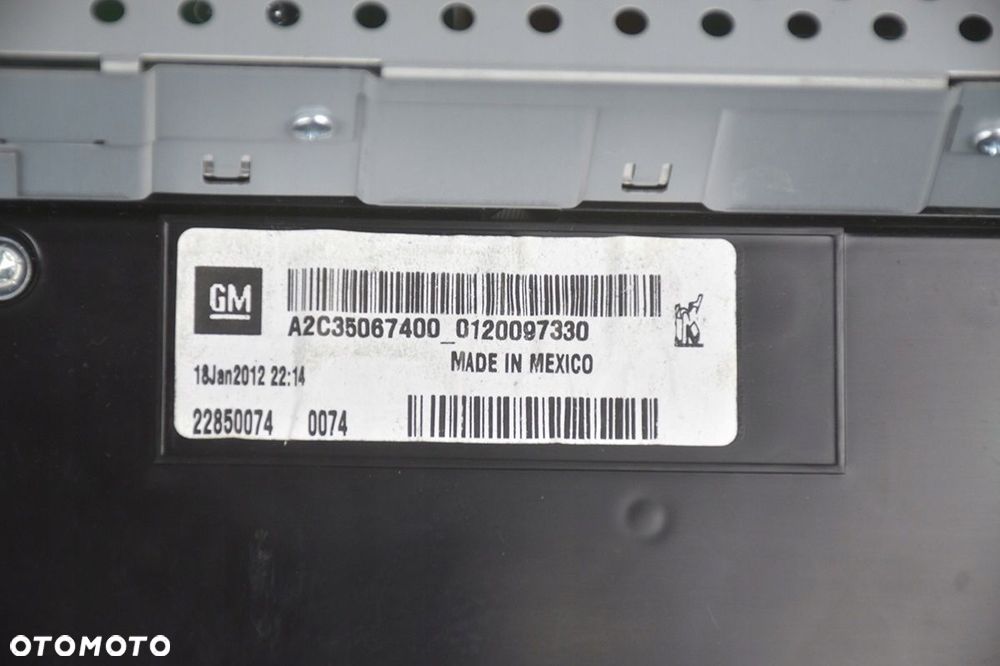 radio chevrolet * volt opel ampera 22813952 ekran uk - 6