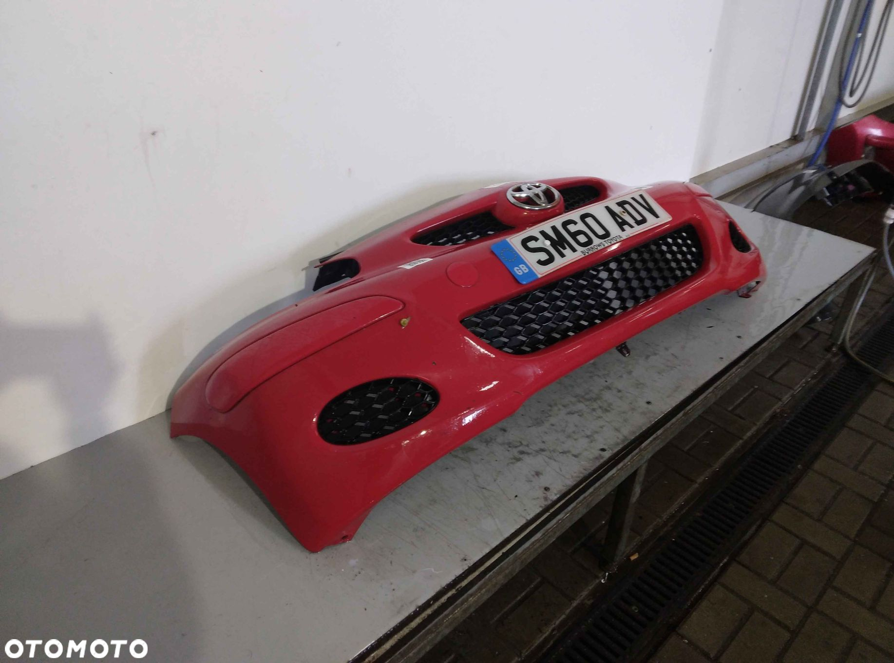 + ZDERZAK PRZÓD PRZEDNI TOYOTA AYGO LIFT FL 3P0 CZERWONY - 3