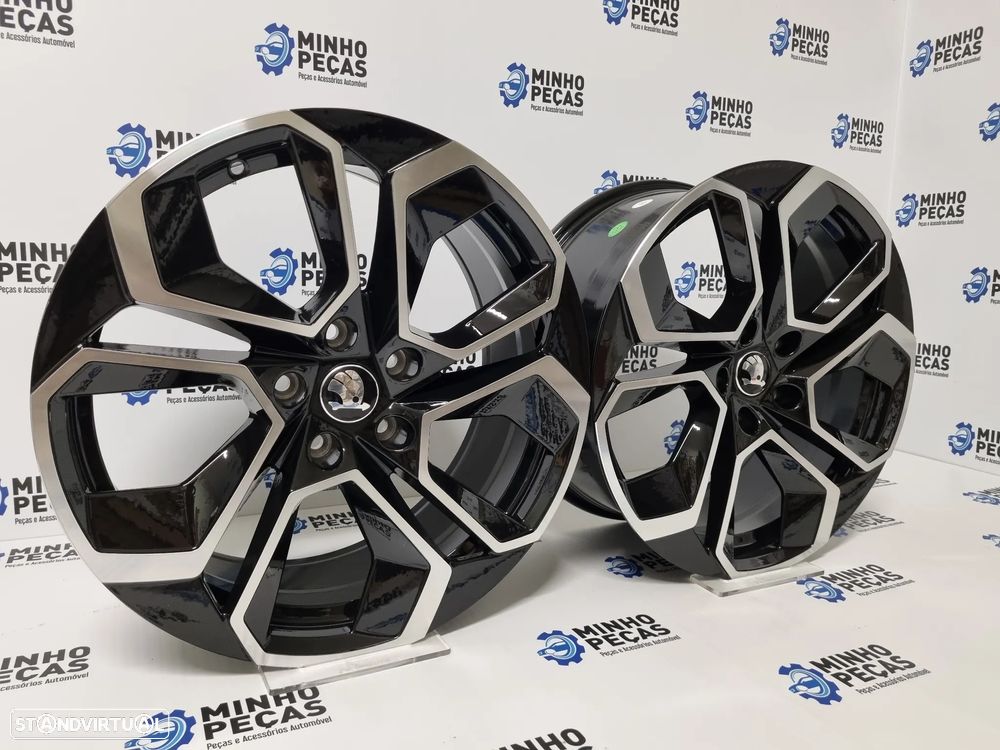 Jantes Look Skoda Octavia Altair em 18 Preto Polido (5x112) - 3
