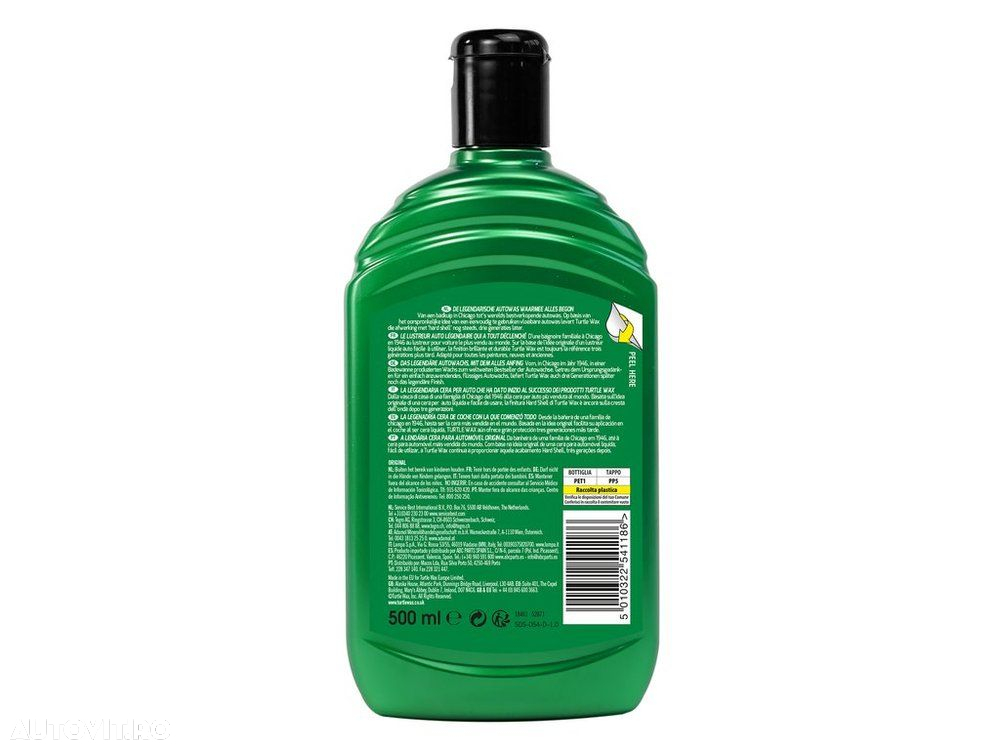 Ceara auto Turtle Wax TW23 Original Wax pentru luciu 500ml - 2