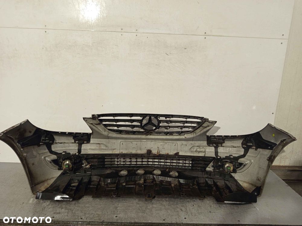 + ZDERZAK PRZÓD PRZEDNI DO MERCEDES BENZ W245 B KLASA 744 SREBRNY HALOGENY - 5