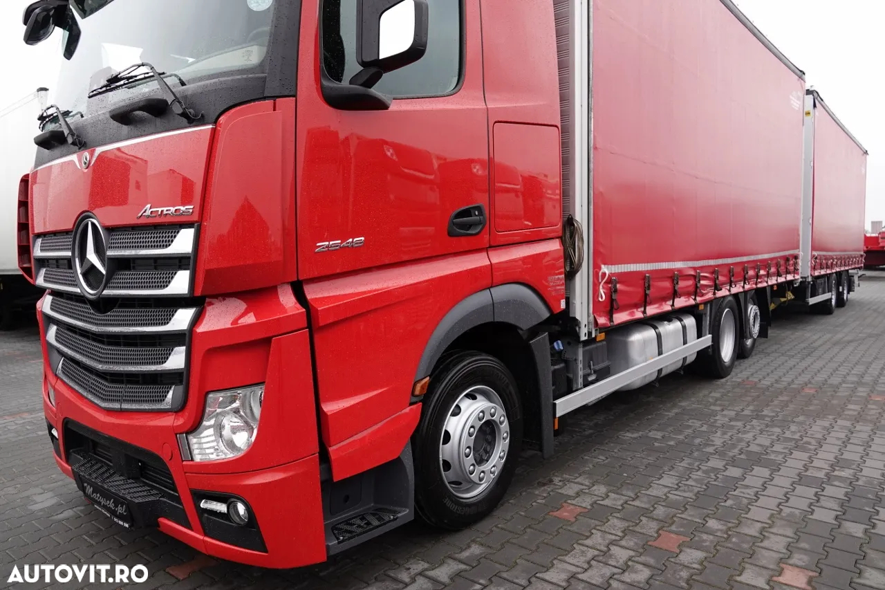 Mercedes-Benz ACTROS 2548 / TANDEM COMBINAT 120 M3 / TRANSIT / AER CONDIȚIONAT PARCARE / SPAȚIU MARE / DUPĂ CONTRACT DE SERVICE GOLD / - 11