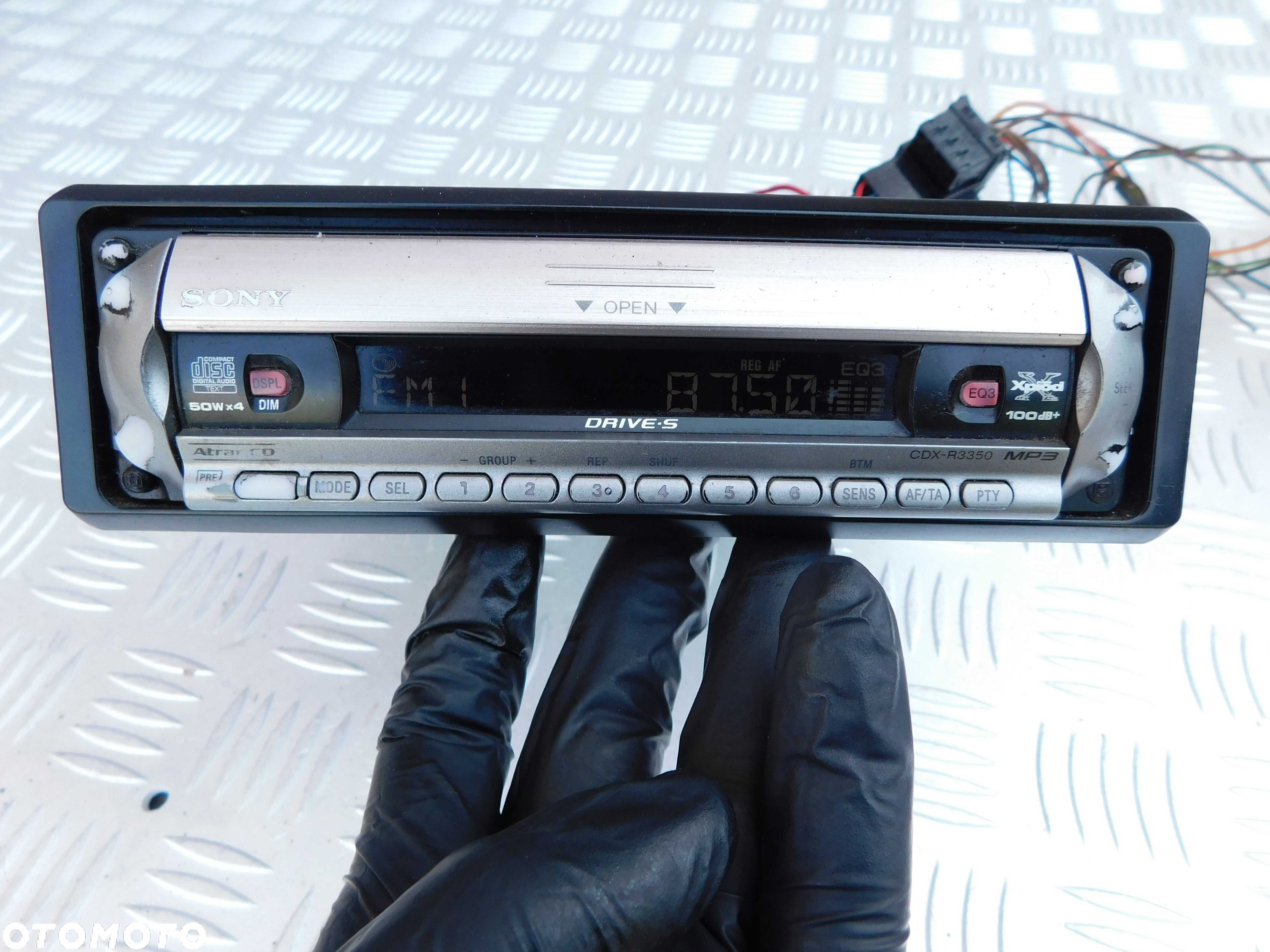 Radio samochodowe MP3 Sony Xplod CDX-R3350 ORYGINAŁ, - 1
