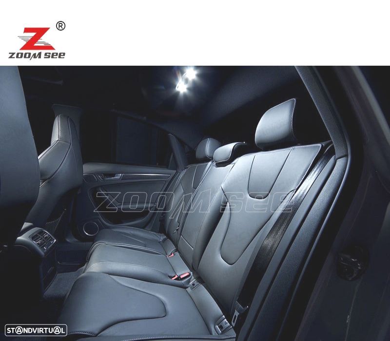 KIT COMPLETO DE 21 LÂMPADAS LED INTERIOR PARA AUDI A4 B8 S4 AVANT ESTATE 09-15 - 4