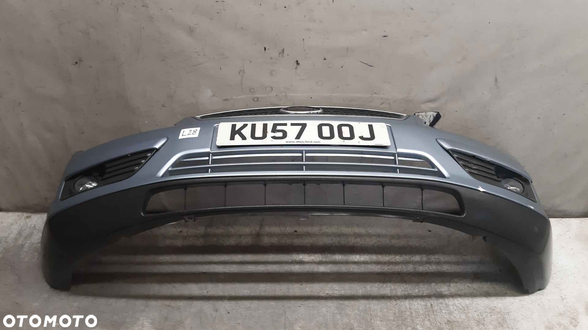 @ ZDERZAK PRZÓD PRZEDNI FORD FOCUS MK.2 2 II Z3 BŁĘKITNY HALOGENY USZKODZONY - 1