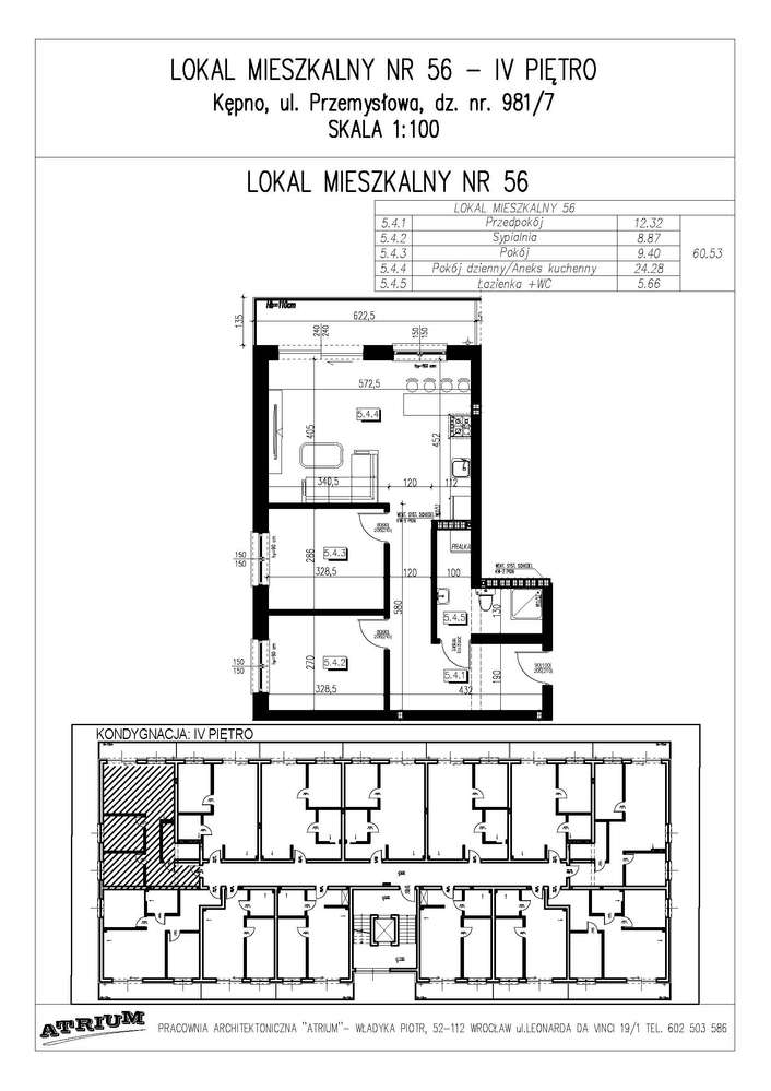 Osiedle Lawendowe 3 pokoje pow. 60,53 m2