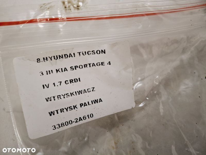 hyundai tucson iii 3 sportage iii 3 1.7 crdi wtryskiwacz paliwa 33800-2a610 - 6