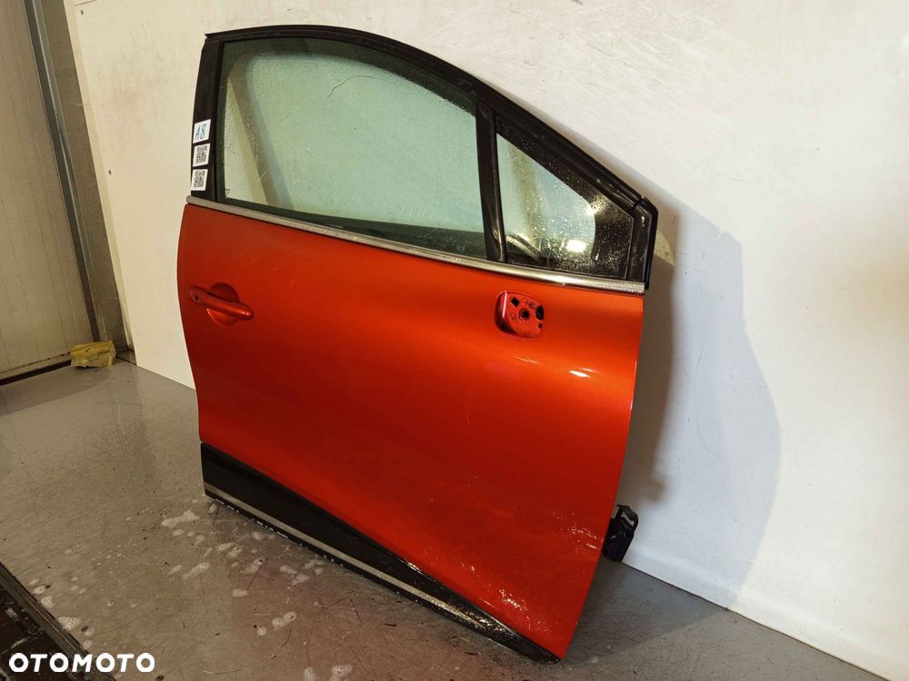+ DRZWI PRZÓD PRZEDNIE PRAWE RENAULT CLIO IV 4 TENNP POMARAŃCZOWY 5D 5 DRZWI HB - 2