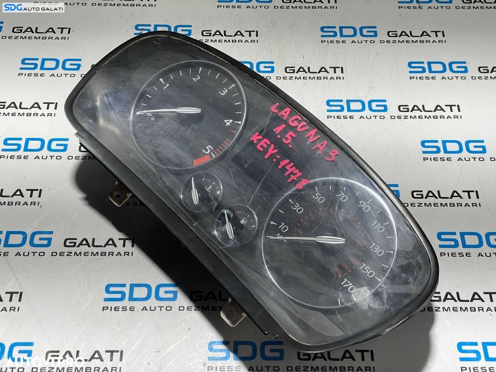 Ceas Ceasuri Cluster Instrumente Bord Renault Laguna 3 2.0 DCI 2007 - 2015 [L3150] - 3