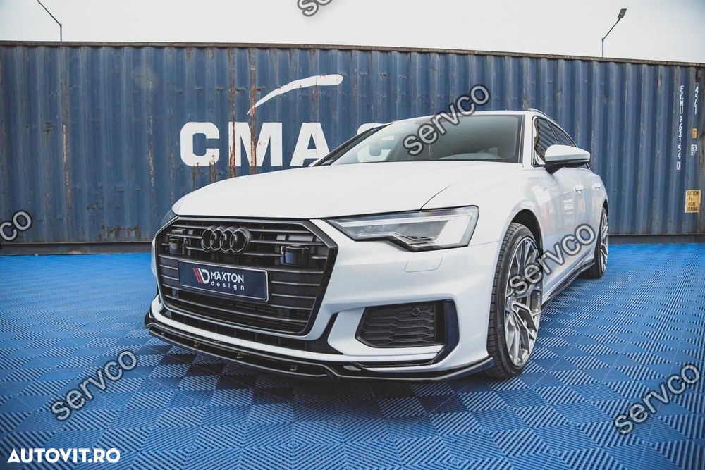 Prelungire lip bara fata Audi A6 S6 C8 S-Line 2019- v6 - Maxton Design - 9