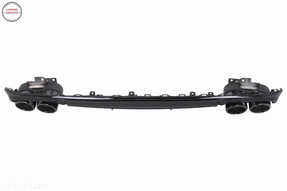 Difuzor Bara Spate si Ornamente Evacuare Audi A6 C8 4K Avant Sedan (2018-2022) S6 - livrare gratuita - 3