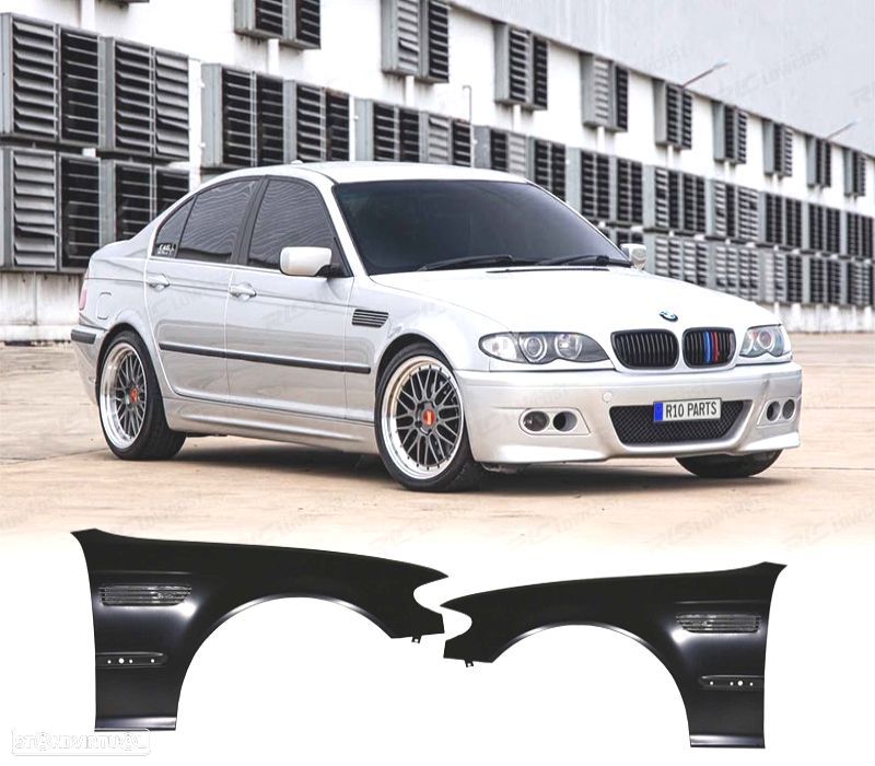 KIT 2 GUARDA-LAMAS BMW E46 01-05 LOOK M3 - 1