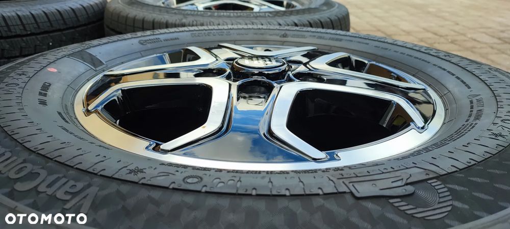 Koła Całoroczne Felgi Aluminiowe Oryg. Fiat Ducato Maxi Peugeot Boxer Citroen Jumper 16 cali 5x130 Ø78,1mm Et68 Continental 225/75/16 2025r Idealne !! Starogard Gdański - Wysyłka - 8