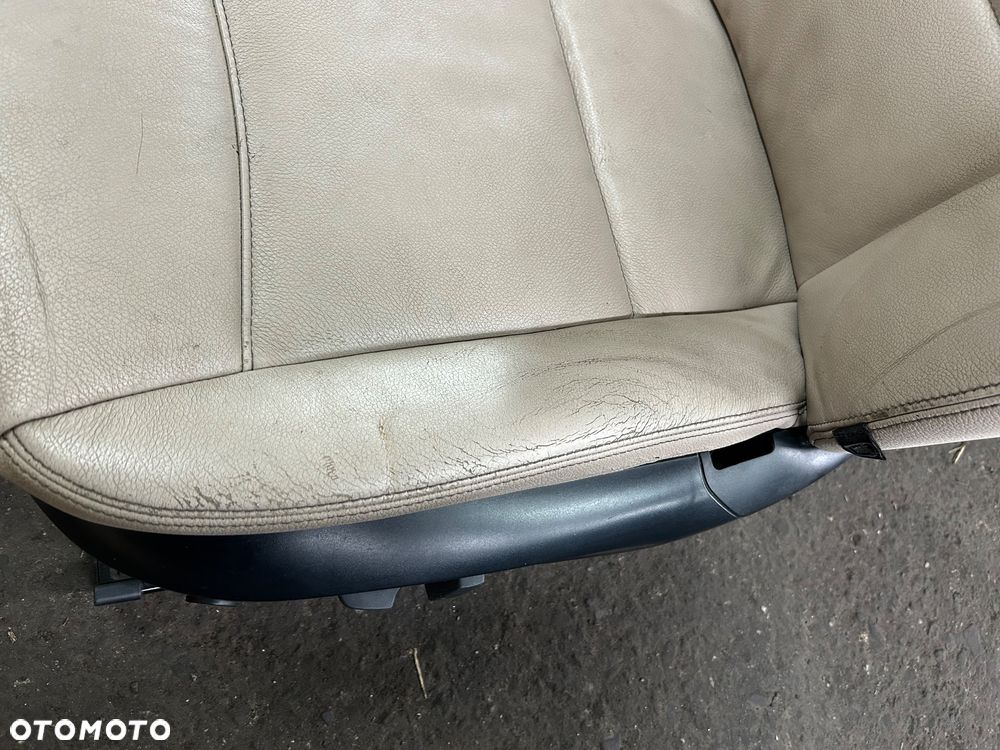 Bmw x3 f25 komplet foteli fotele tapicerki boczki jasna skóra komplet - 19