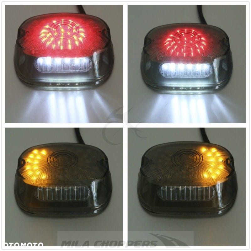 Lampa tylna LED 3 w 1 Trike Touring Dyna Softail Sportster - 5