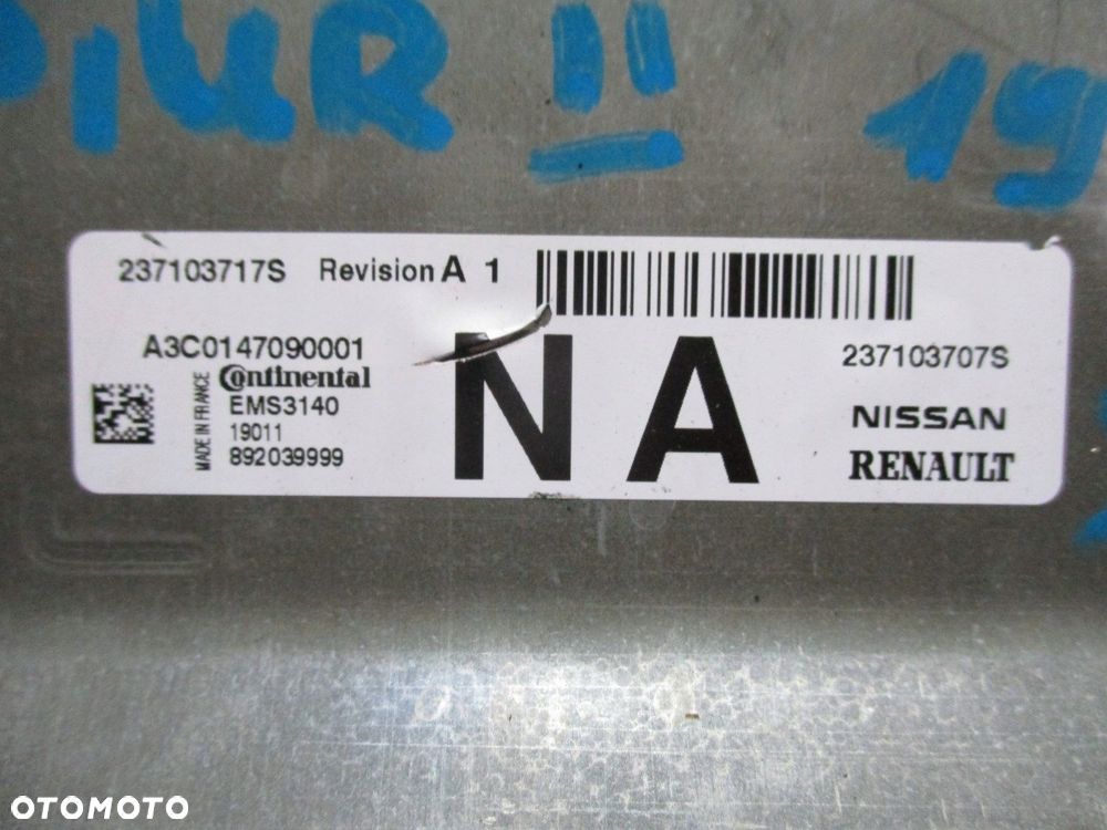 KOMPUTER SILNIKA RENAULT CAPTUR 2 1,0i 237103707S - 2
