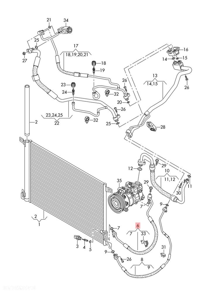 AUDI Q7 4M 4M0816721DF RURKA PRZEWÓD KLIMATYZACJI ORYGINAŁ - 2