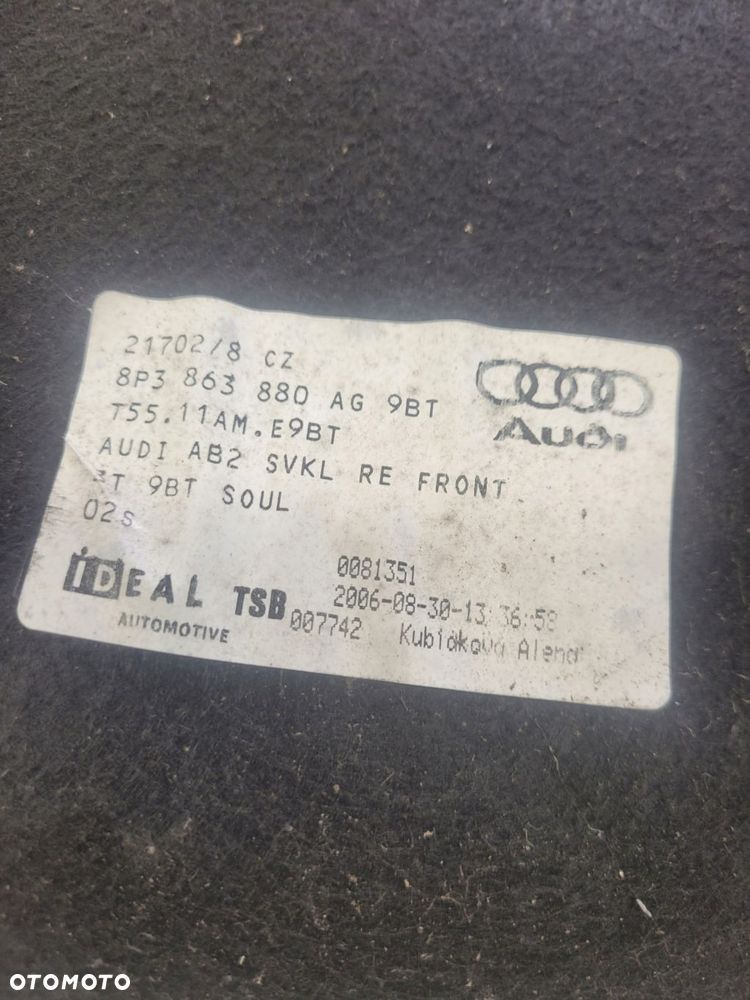 TAPICERKA BOCZEK BAGAŻNIKA AUDI A3 8P 8P3863880AG - 6
