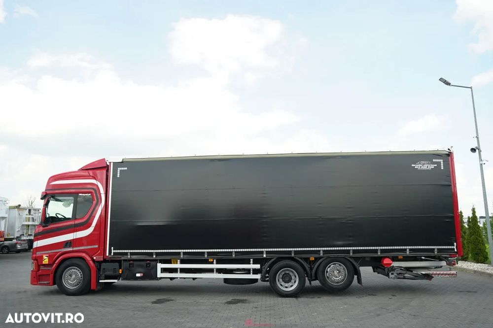 Scania R 410 / 9.5 M CORTINĂ / 6x2 / PUNTE RIDICATĂ / DHOLLANDIA LIFT / EURO 6 - 2
