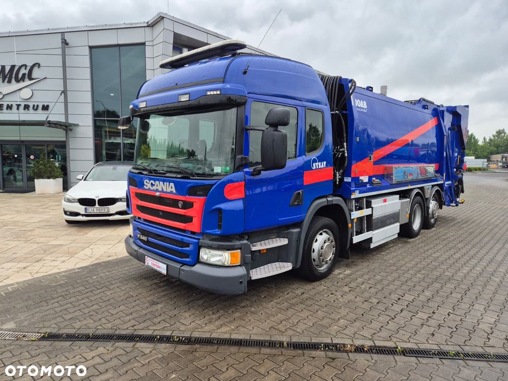 Scania P340 LB 6X2*4 HNB / ŚMIECIARKA / 2 KOMORY / JOAB ANACONDA TWIN / CNG / 1 WŁ / SUPER STAN / BEZWYPADKOWY / SERWISOWANY / TYLNY WSYP / AUTOMAT / EURO 6 - 3