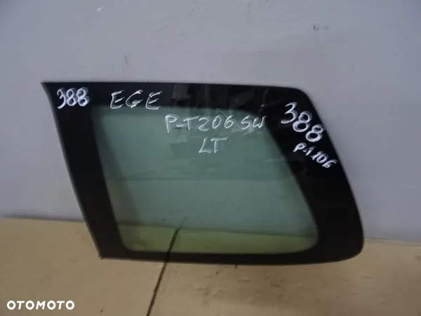 SZYBA KAROSERYJNA LEWY TYŁ PEUGEOT 206 SW KOMBI NR388