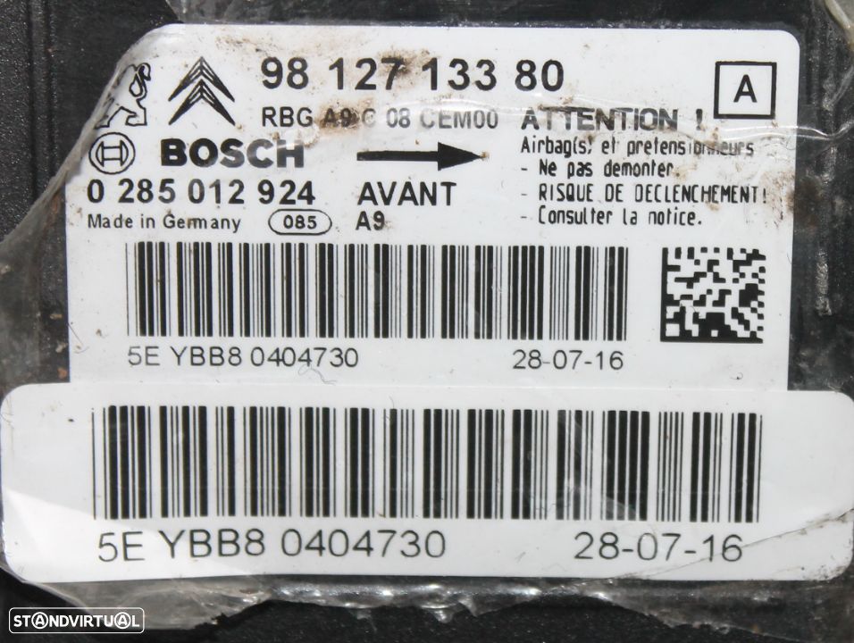 Centralina de Airbag Peugeot 208 - 2