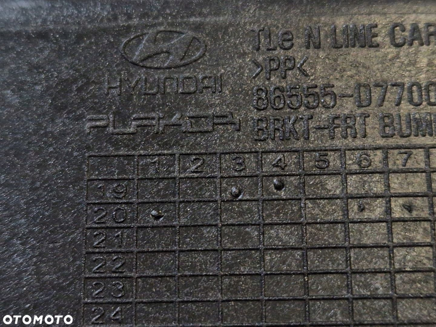 HYUNDAI TUCSON II III LIFT N LINE ŚLIZG ZDERZAKA LEWY PRZÓD 86555-D7700 OE - 4