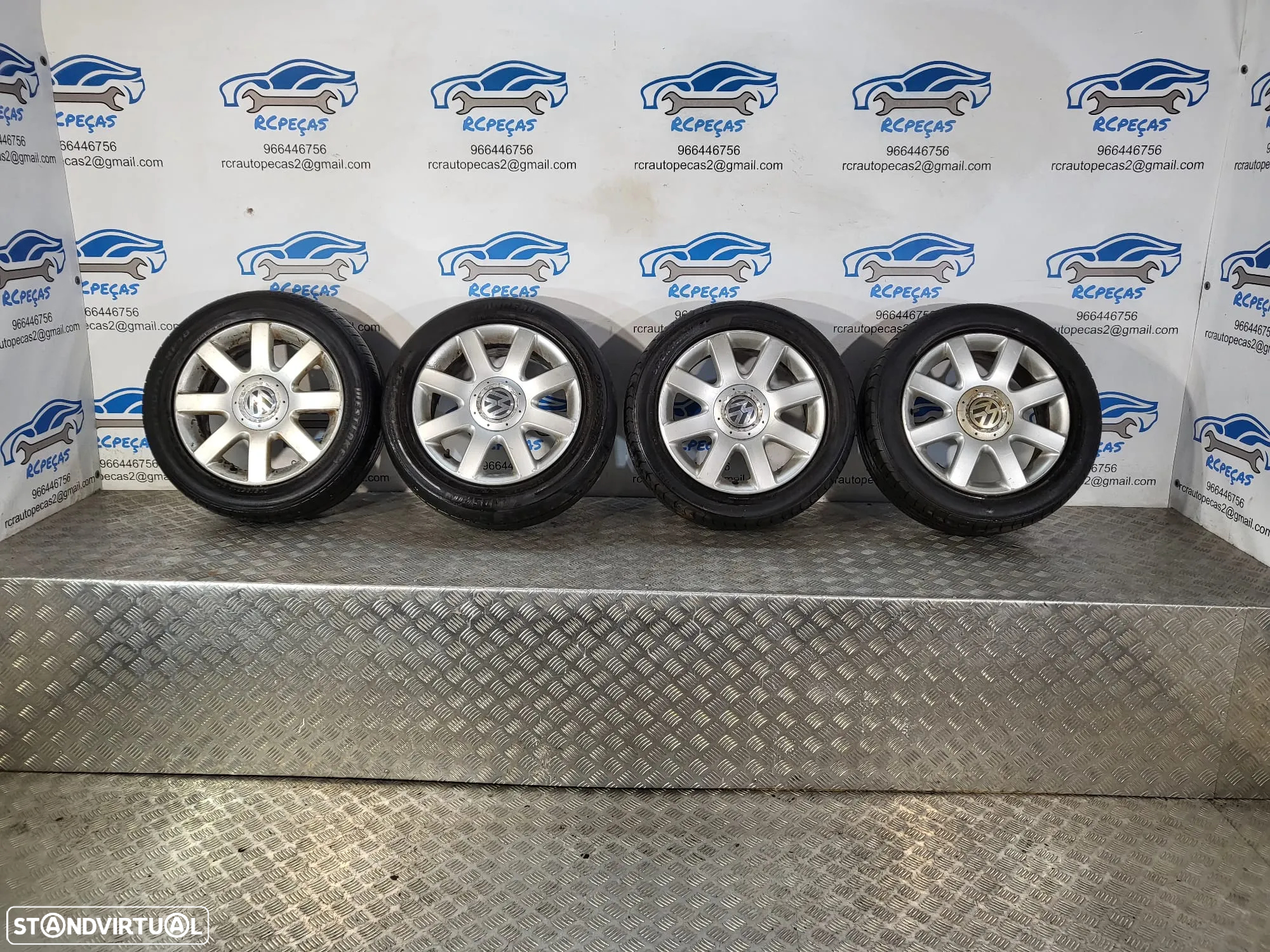 Conjunto Jantes 16 Originais VW Touran 6.5J ET50 5x112 1K0601025R - 2