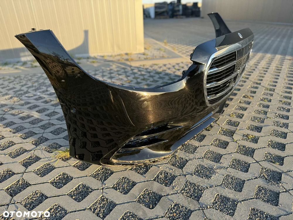 Mercedes Benz S Klasa W223 Zderzak Przód Przedni AMG 6xPDC 346 Onyx Black - 11