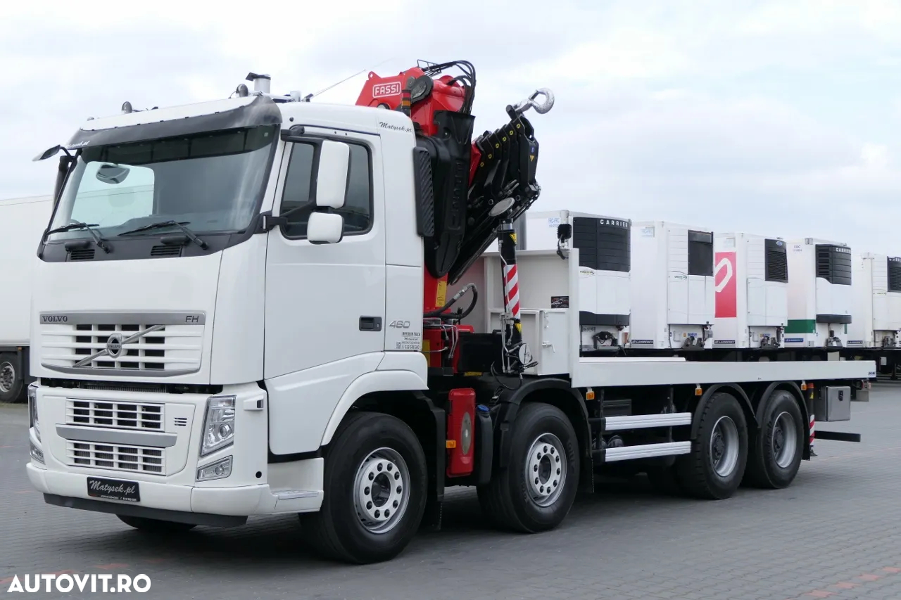 Volvo FH 460 / 8X4 / PLATFORMA + HDS FASSI F455 / 17 M RAZA / CAPACITATE MAX 13,5 T / RADIO CONTROL - 8