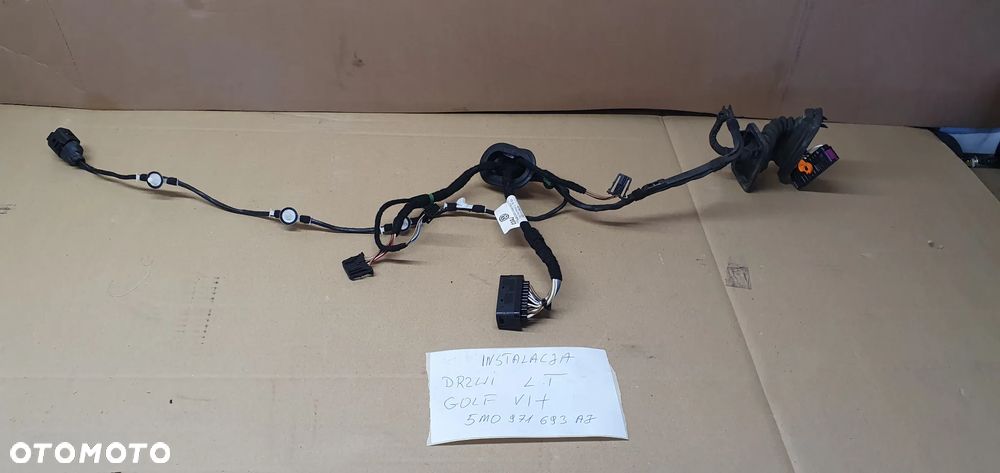 Wiązka instalacja drzwi lewy tył VW Golf VI 6 Plus 5M0971693AJ - 1