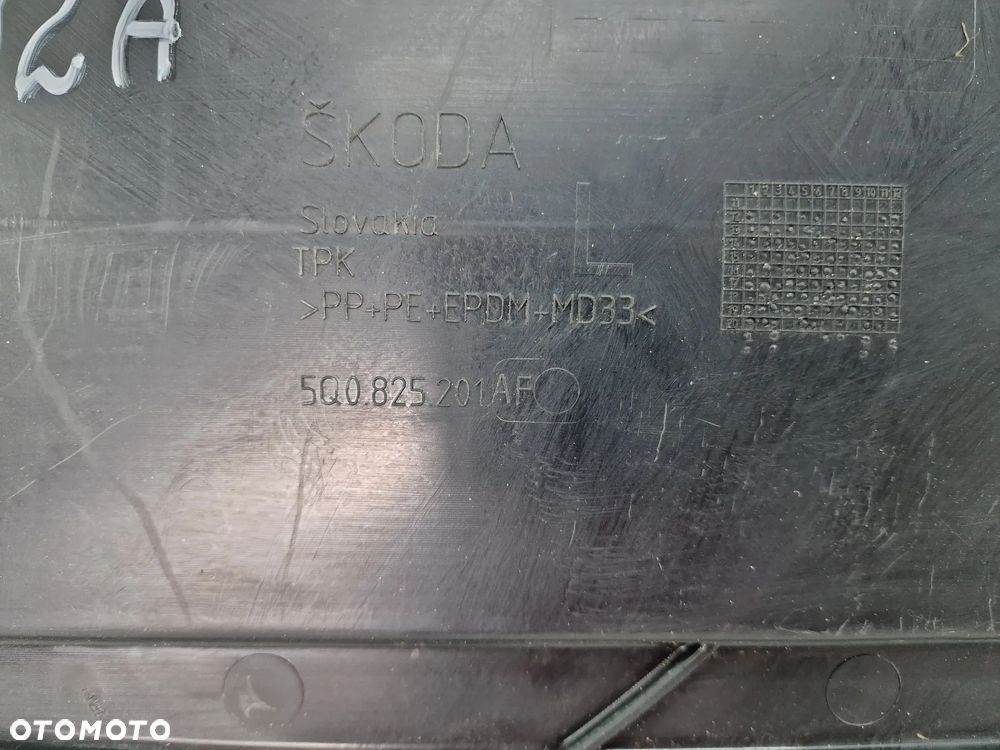 AUDI A3 8V0 , SKODA OCTAVIA 3 III 5E0 , VW SPORTSVAN LEWA OSŁONA PODWOZIA , NR 5Q0825201AF , NR AUKCJI NSŁ292 - 5