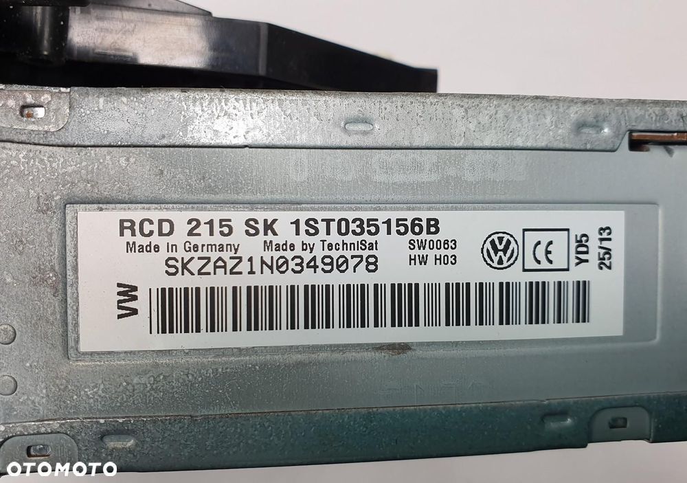 RADIO SAMOCHODOWE CD PANEL STEROWANIA SKODA CITIGO VW UP 1ST035156B - 9