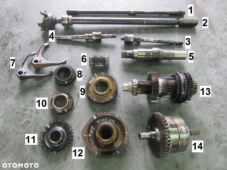 Koło zębate kosz wałek tryb synchronizator wał napędowy DYNA-4 Massey Ferguson 5710 5711 5712 5713 - 1
