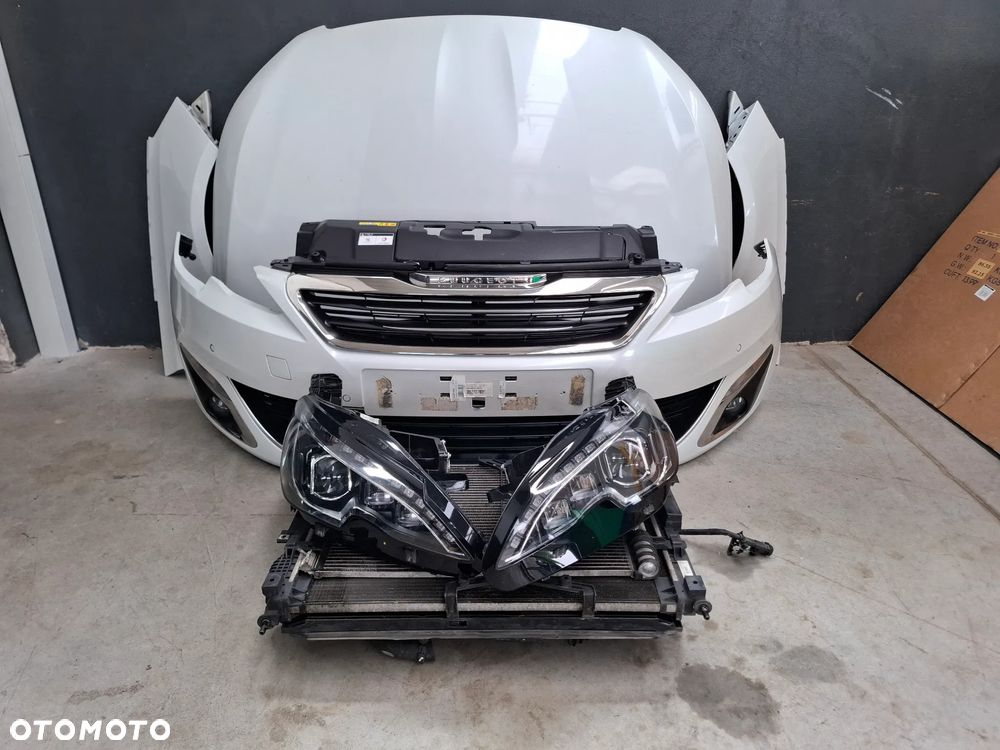 PEUGEOT 308 T9 KOMPLETNY PRZÓD KWED MASKA LAMPA BLOTNIK PRAWY ZDERZAK - 1
