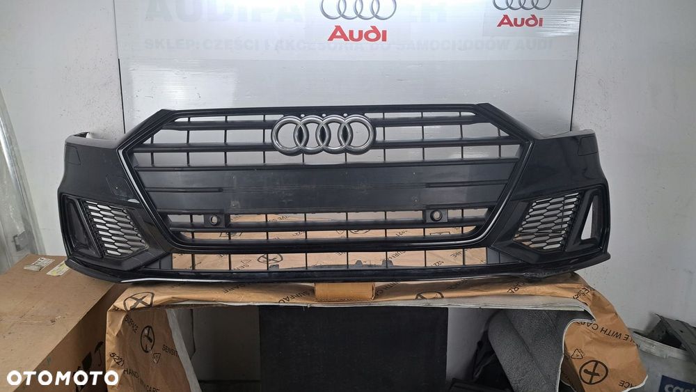 ZDERZAK AUDI A7 C8 4K 4K8 S-LINE 2019-2023 BLACK SHADOW LINE - 1