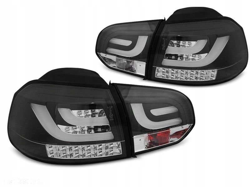 LAMPY TYLNE DIODOWE VW GOLF 6 08-12 BLACK LED BAR - 1