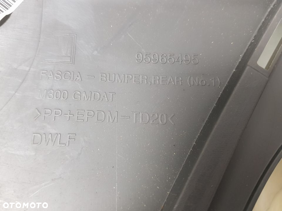 CHEVROLET SPARK M300 10-13 ZDERZAK TYŁ TYLNY POD PDC 10-13 NOWY ORYGINAŁ 95987402 95965495 - 9