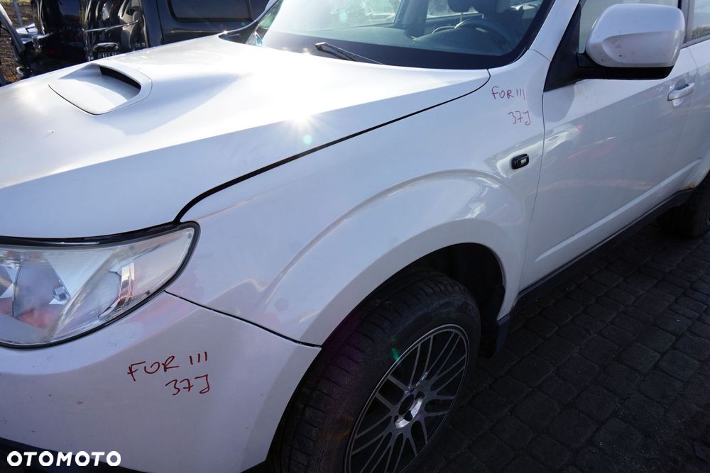 MASKA ZDERZAK BŁOTNIKI LAMPY FORESTER III SH 37J  SUBARU 2008-2013 BIAŁY PRZÓD KOMPLETNY - 6