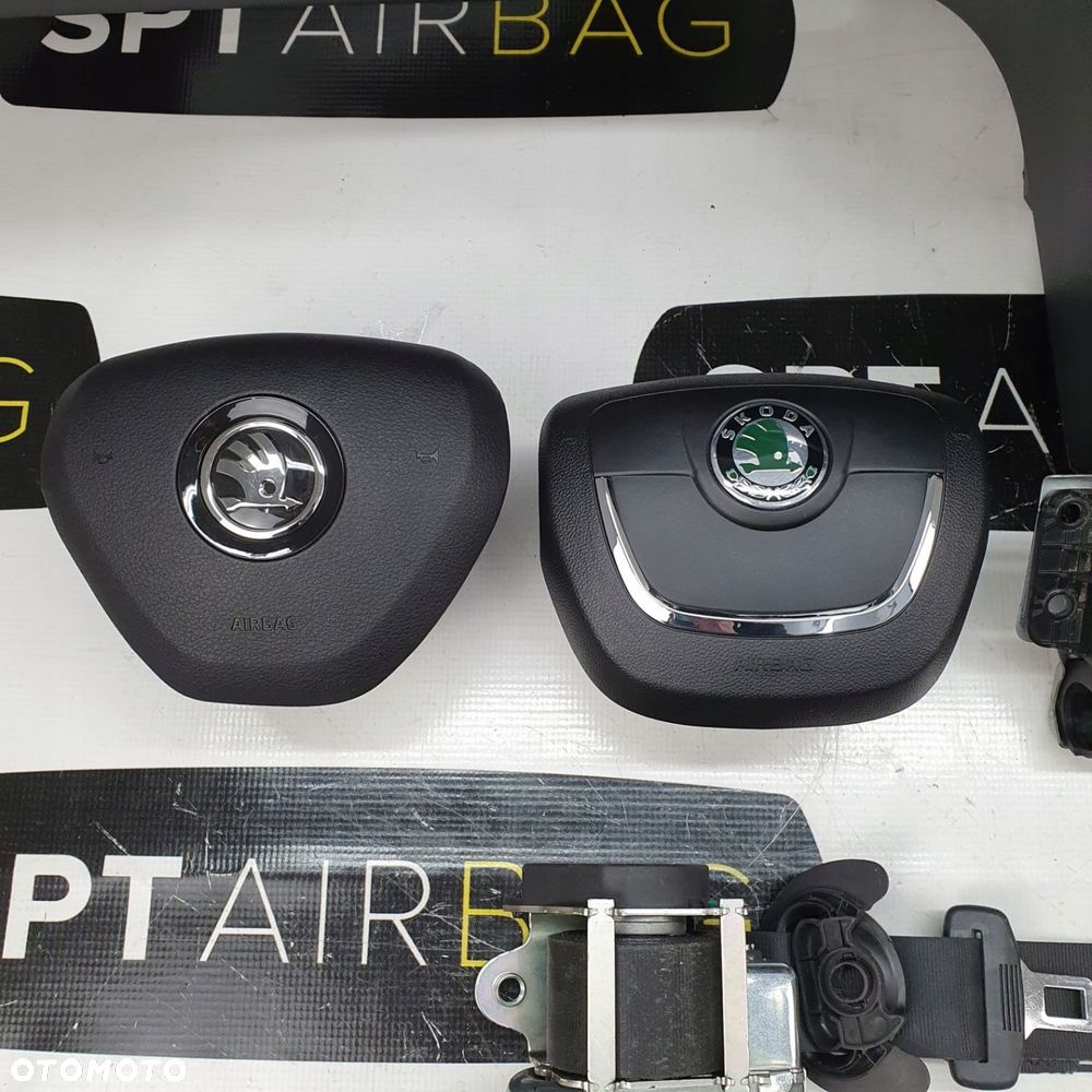 SKODA YETI DESKA KONSOLA PODUSZKI PASY AIRBAG - 6