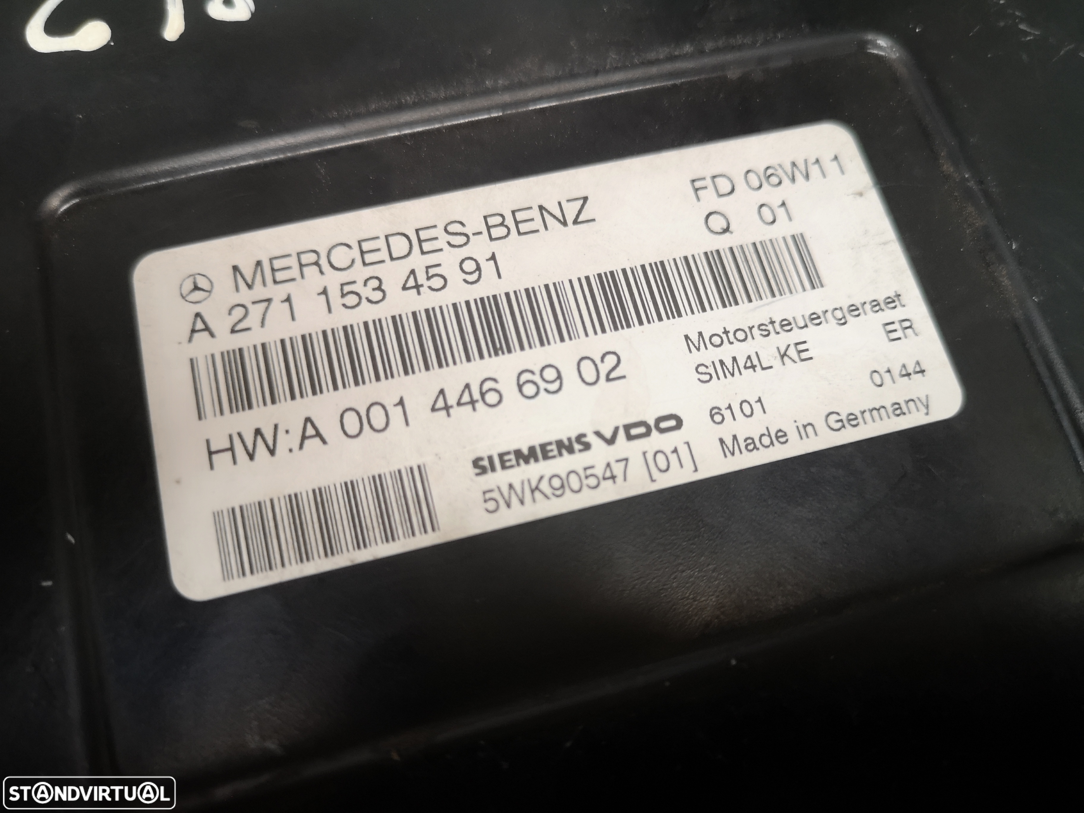 Centralina de motor Mercedes class c w203 1.8 compressor gasolina  a271 2004-2007 - 4