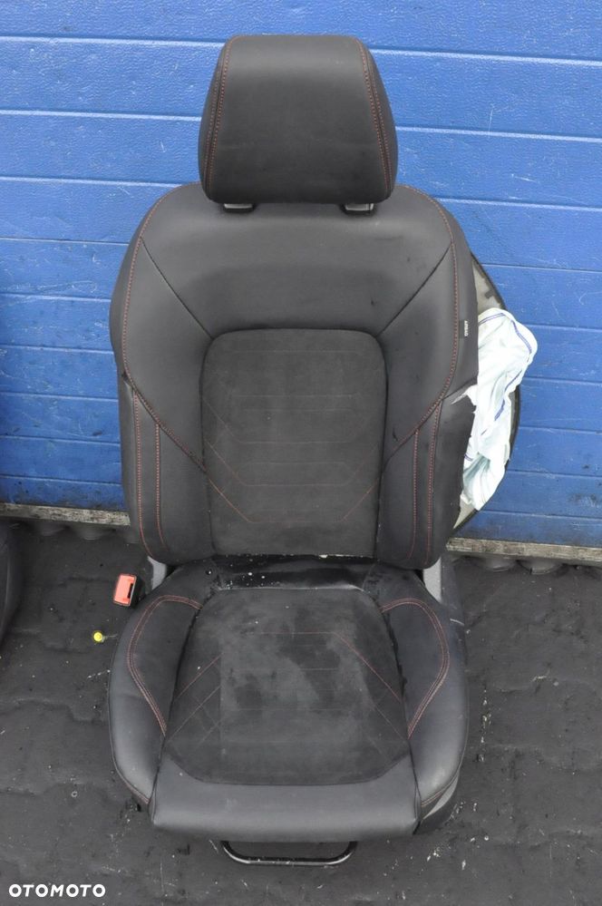 FORD FIESTA MK8 5D PRZEKŁADKA WNĘTRZA FOTELE KANAPA PÓŁSKÓRA ALCANTARA - 2