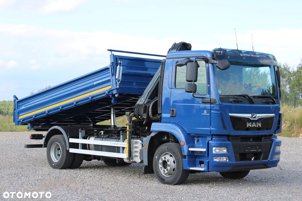 MAN TGM 15.290 Nowy 3-stronny WYWROT Żuraw HDS Hiab 099 BS-2 HiDuo Sterowanie radiowe 5,6 funkcja Kiper Wywrotka - 21