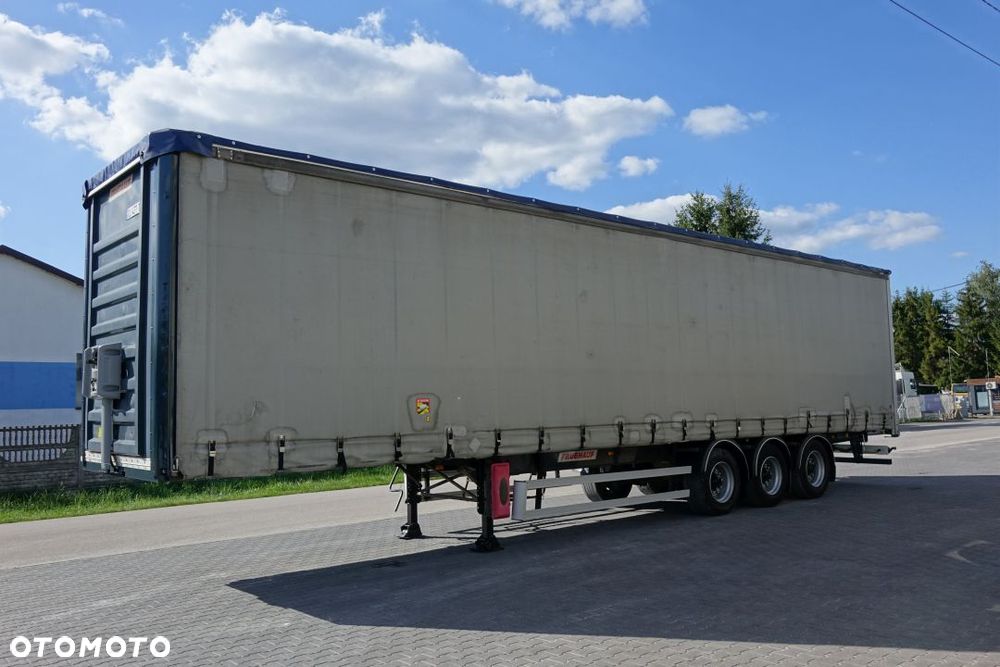Fruehauf FIRANKA STANDARD / OSIE SMB / PODŁOGA SZYNA DESKA / KOSZ NA KOŁO ZAPASOWE