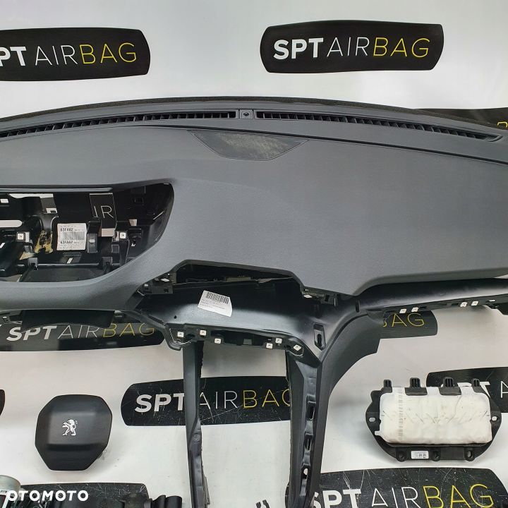 PEUGEOT 3008 5008 DESKA ROZDZIELCZA KONSOLA KOKPIT PULPIT PODUSZKI AIRBAG AIR BAG PASY KIT SET - 4