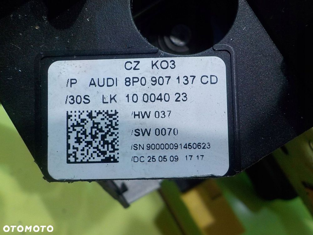 AUDI A3 8P LIFT S-LINE 1.4 09r stacyjka z kluczykiem kolumna kierownicza - 7