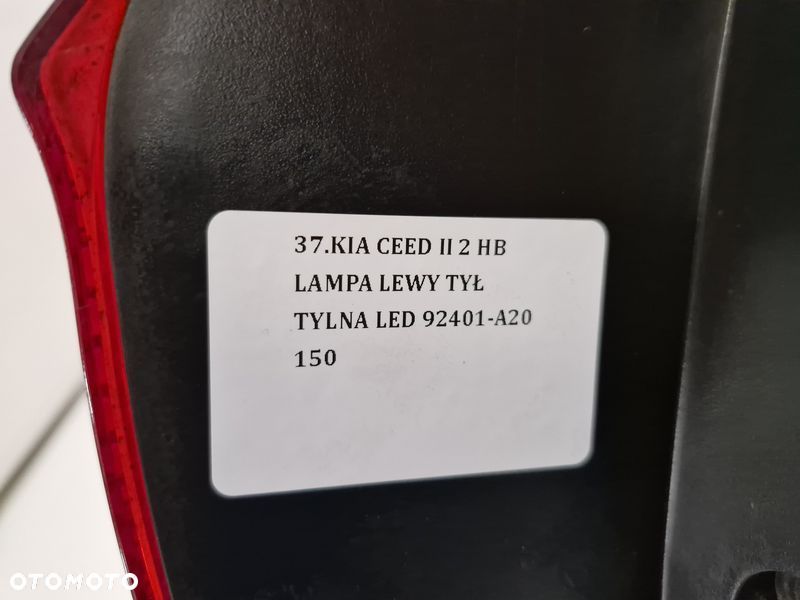 KIA CEED II 2 HB LAMPA LEWY TYŁ TYLNA LED 92401-A20 - 6